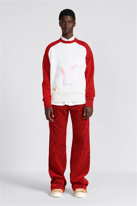 DIOR BY ERL Sweater Red Cotton